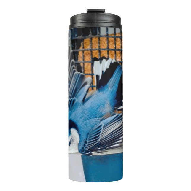 Garrafa Térmica Nuthatch Branca em Neve - Foto original (Frente)