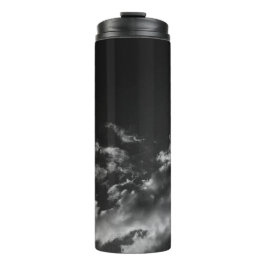 Garrafa Térmica Nuvem branca, céu negro