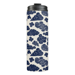 Garrafa Térmica Nuvens Auspeitas Padrão Chinês Tradicional TT