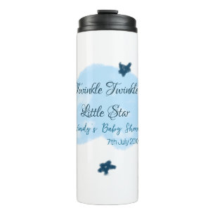 Garrafa Térmica Nuvens azuis brilham Twinkle Pequena Exibição de B