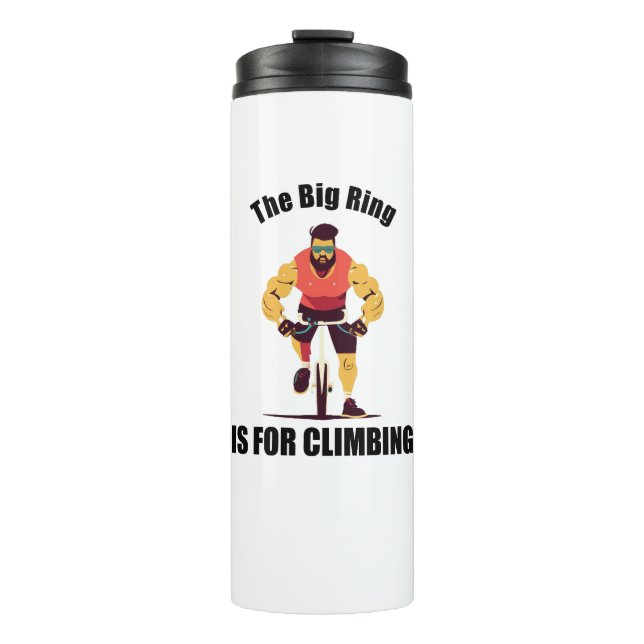 Garrafa Térmica O Anel Grande É Para Subir Ciclando (Frente)