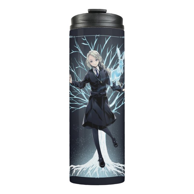Garrafa Térmica O Coelho da Anime Luna Lovegood Patronus (Frente)
