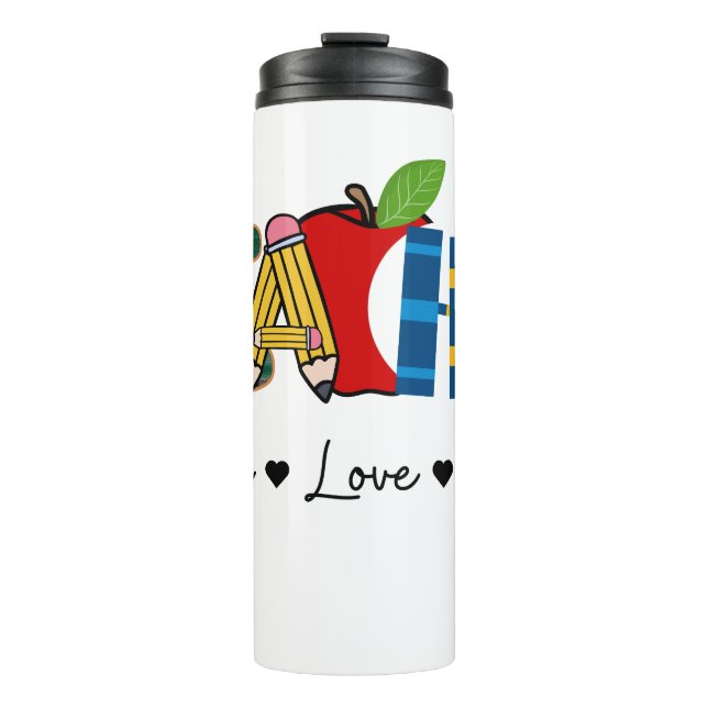 Garrafa Térmica O Ensino do Amor inspira a escola de professores 1 (Frente)