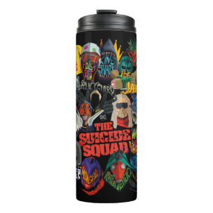 Garrafa Térmica O Esquadrão Suicida   Avatares estilizados