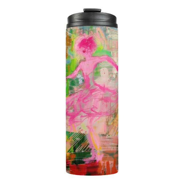 Garrafa Térmica O Falador - Caos do Balé Neon (Frente)