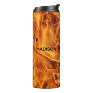 Garrafa Térmica O fogo arde o tumbler conhecido feito sob