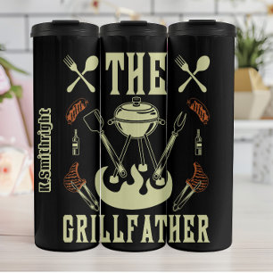Garrafa Térmica O Gráfico do CHURRASCO Engraçado do Grilldad