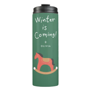 Garrafa Térmica O Inverno Está Chegando Caneca de viagem de Feri