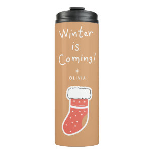 Garrafa Térmica O Inverno Está Chegando Caneca de viagem de Feri