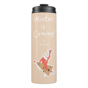 Garrafa Térmica O Inverno Está Chegando Caneca de viagem de Feri