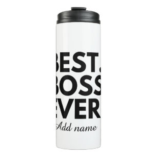 Garrafa Térmica O MELHOR CHEFE JÁ personalizado TUMBLER TÉRMICO