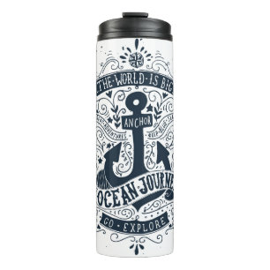 Garrafa Térmica O mundo é grande - vá exploram