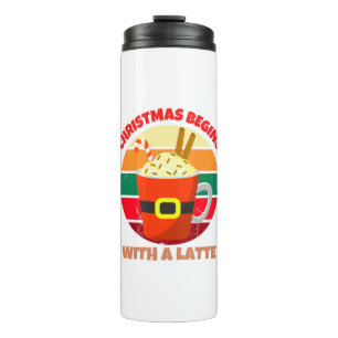 GARRAFA TÉRMICA O NATAL COMEÇA COM UM LATTE