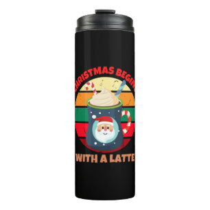 GARRAFA TÉRMICA O NATAL COMEÇA COM UM LATTE