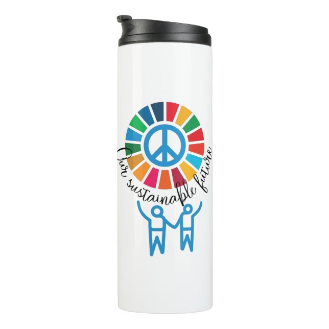 Garrafa Térmica O nosso futuro sustentável Objetivos Globais das N (Rotação à direita)