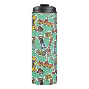 Garrafa Térmica O padrão do adesivo retrô das gonhetas