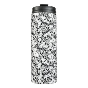 Garrafa Térmica O Padrão do Caveira Willy De Um Olho