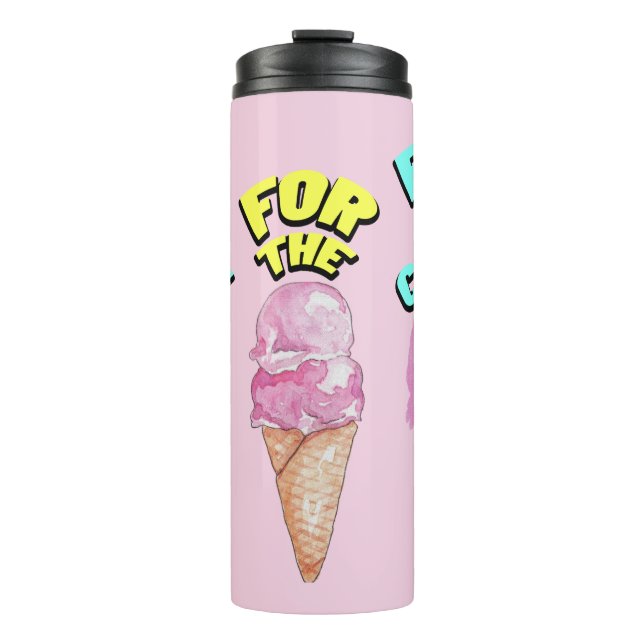 Garrafa Térmica O partido Mikitiez icecream favorece o verão (Frente)