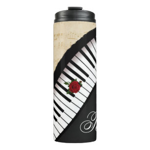 Garrafa Térmica O piano personalizado fecha o Tumbler térmico