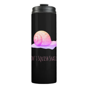 Garrafa Térmica O preto e o rosa não squish caracóis