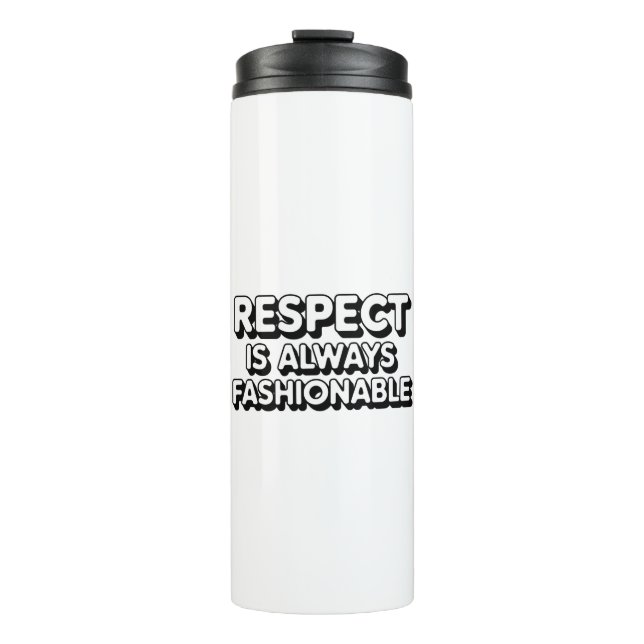 Garrafa Térmica O Respeito É Sempre Modestável (Frente)