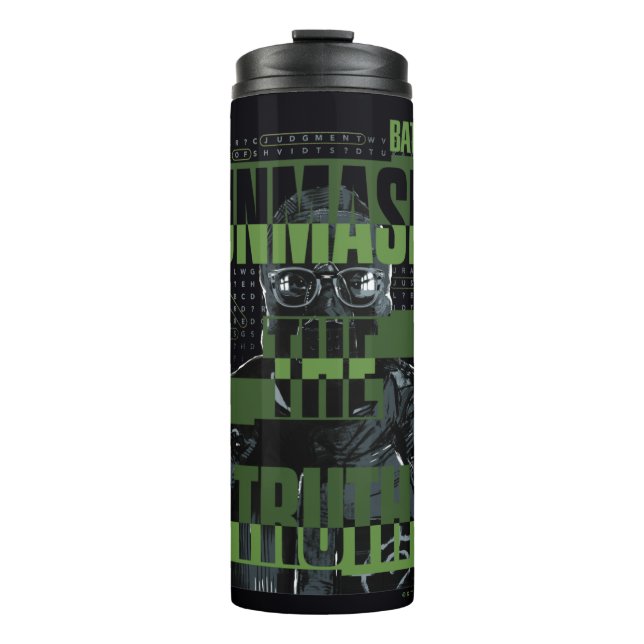 Garrafa Térmica O Riddler - Desmascarar A Verdade (Frente)