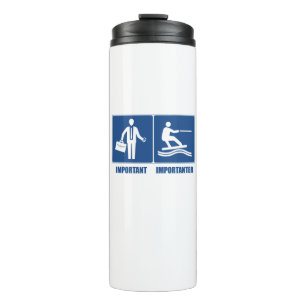 Garrafa Térmica O Trabalho É Importante, O Wakeboard É Important