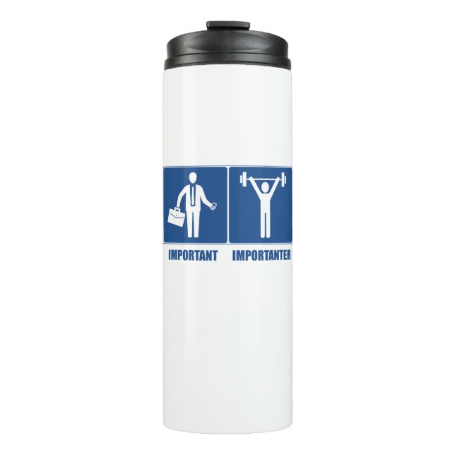 Garrafa Térmica O Trabalho É Importante Para Levantar Peso (Frente)