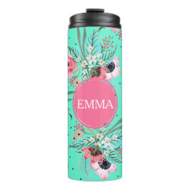 Garrafa Térmica O verão floresce o Tumbler térmico personalizado