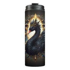 Garrafa Térmica Obsidian Swan of Silent Grace – Dark Fantasy 