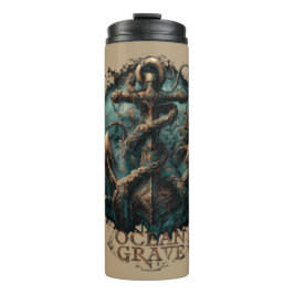 Garrafa Térmica Ocean Grave Kraken Anchor Dark Fantasy
