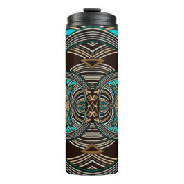 Garrafa Térmica Ocean Tides Abstrato Tribal 
