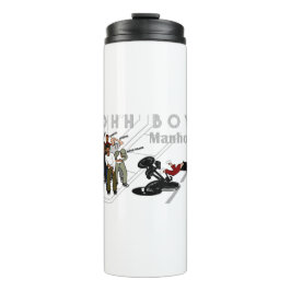 Garrafa Térmica OHH BOYS - O homem na bicicleta bate em um buraco