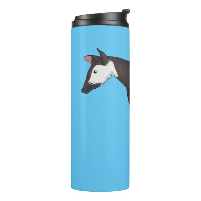 Garrafa Térmica Okapi cartoon illustration (Giro à esquerda)