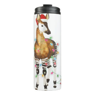 Garrafa Térmica Okapi ilumina santa que alegre Natal