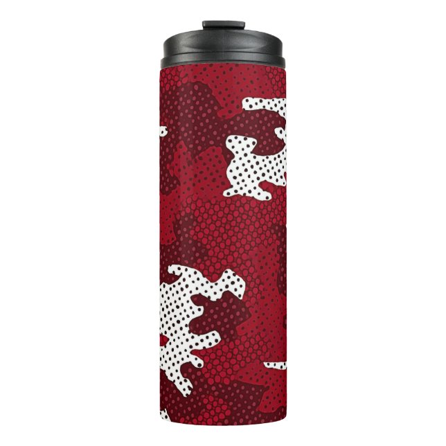 Garrafa Térmica Oklahoma Crimson & Cream Bold Camo Printed (Frente)