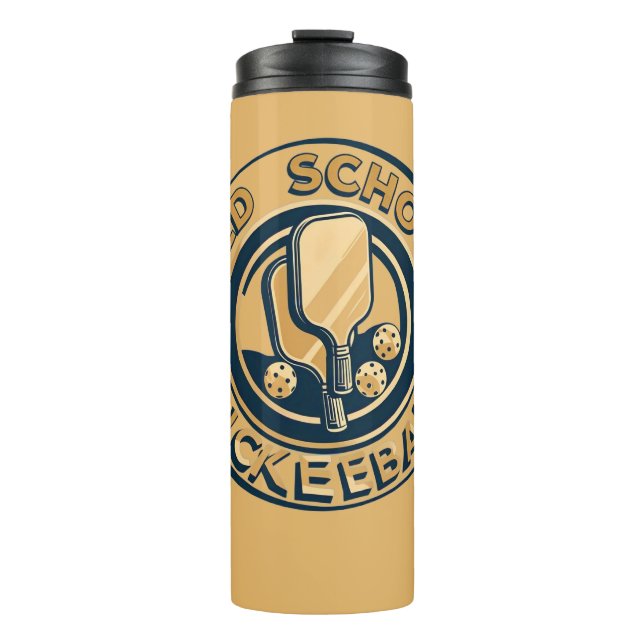 Garrafa Térmica Old School Pickleball Paddle  (Frente)