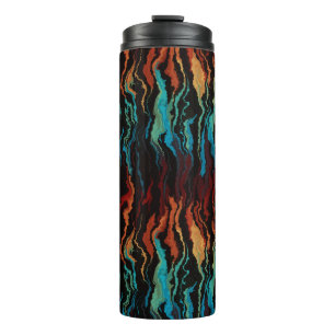 Garrafa Térmica Olhando para o Fogo abstrato