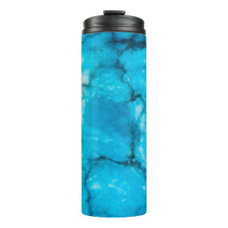 Garrafa Térmica Olhar de mármore azul