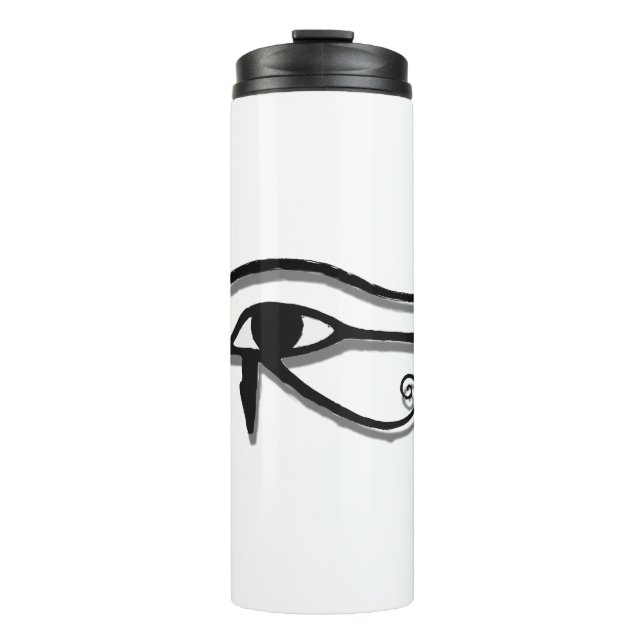 Garrafa Térmica Olho De Horus Egípcio Símbolo De Desenho De Tinta (Frente)