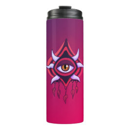Garrafa Térmica Olho Demônio Roxo - Arte oculta gótica