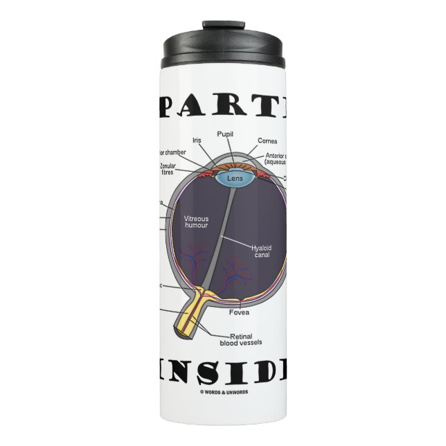 Garrafa Térmica Olho Imparcial (I) Olho Anatômico Dentro (Frente)