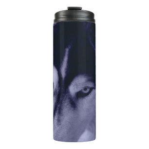 Garrafa Térmica Olhos Ferozes de Husky Siberiano