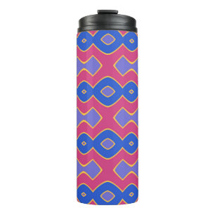 Garrafa Térmica Onda Espumante Azul Rosa