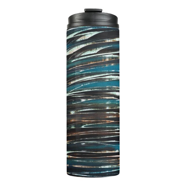 Garrafa Térmica Onda Gráfica Grunge (Frente)