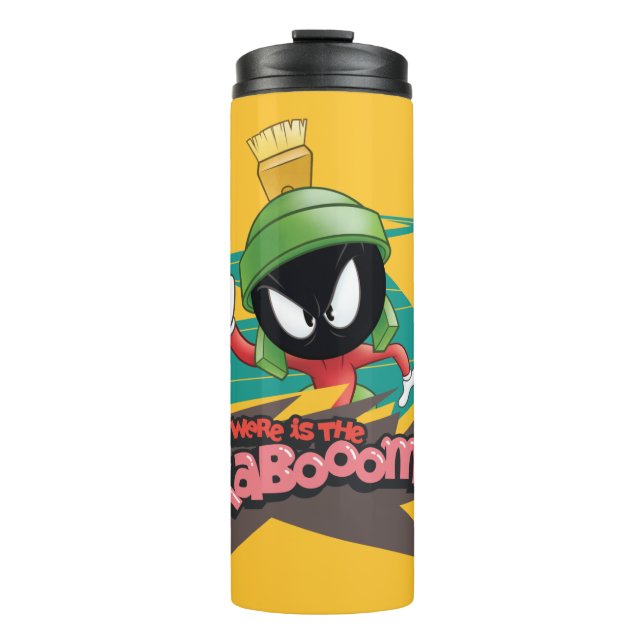Garrafa Térmica "Onde está o Kabooom" PONTOS MARVIN THE MARTIAN™ (Frente)