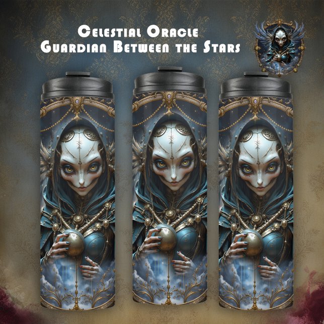 Garrafa Térmica Oráculo Celestial – Guardião Entre as Estrelas.  (Criador carregado)