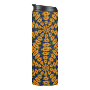 Garrafa Térmica Orange African Daisy Thermal Tumbler