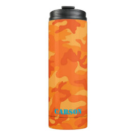 Garrafa Térmica Orange Camo Blue NAME Sports Modern Viagem