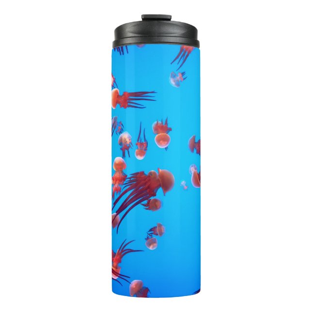 GARRAFA TÉRMICA ORANGE JELLY FISH (Frente)